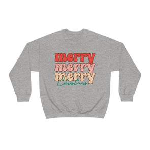 Merry Merry Merry Christmas- Crewneck Sweatshirt