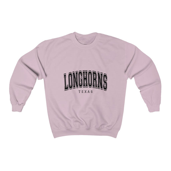 " Long Horn Texas" Crewneck Sweatshirt